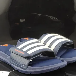 Adidas Superstar Navy and White Slide Slippers
