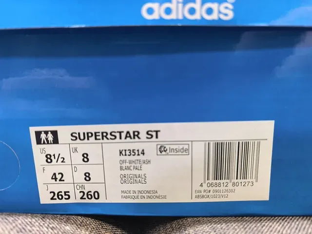 Adidas Superstar Off-White and Gray Lifestyle Sneakers 2