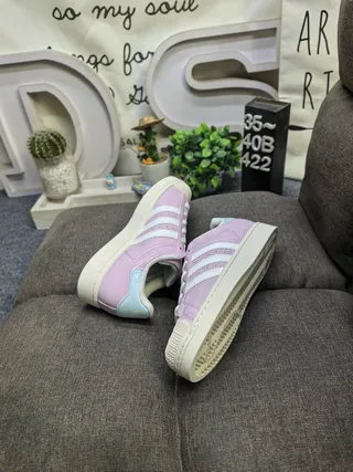 Adidas Superstar Pastel Purple and Light Blue Lifestyle Sneakers 6