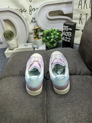 Adidas Superstar Pastel Purple and Light Blue Lifestyle Sneakers 8
