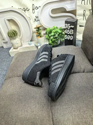 Adidas Superstar Rhinestone-Embellished Black Lifestyle Sneakers 6
