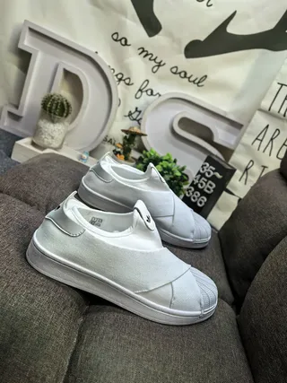 Adidas Superstar Slip-On White Lifestyle Sneakers 9
