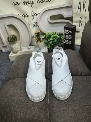 Adidas Superstar Slip-On White Lifestyle Sneakers 10