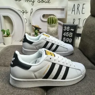 Adidas Superstar White and Black Lifestyle Sneakers