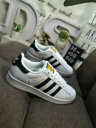 Adidas Superstar White and Black Lifestyle Sneakers 9