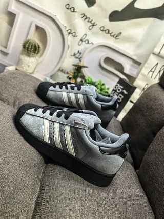 Adidas Superstar White and Black Lifestyle Sneakers 17