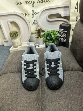 Adidas Superstar White and Black Lifestyle Sneakers 20