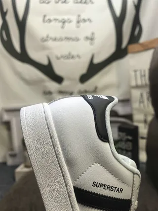 Adidas Superstar White and Black Lifestyle Sneakers 3