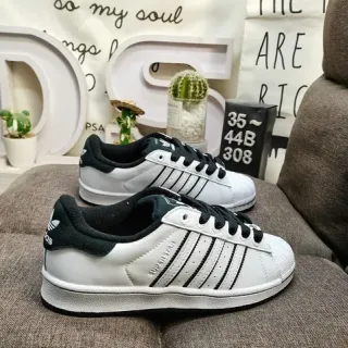 Adidas Superstar White and Black Lifestyle Sneakers