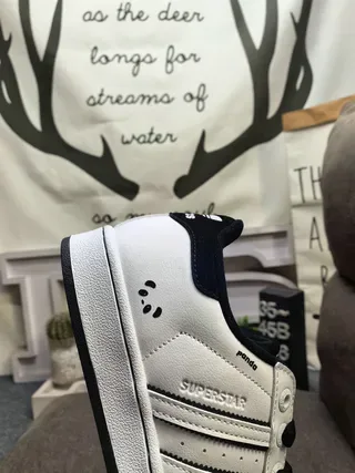 Adidas Superstar White and Black Lifestyle Sneakers 3