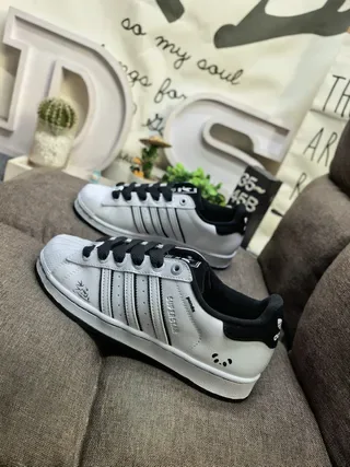 Adidas Superstar White and Black Lifestyle Sneakers 7