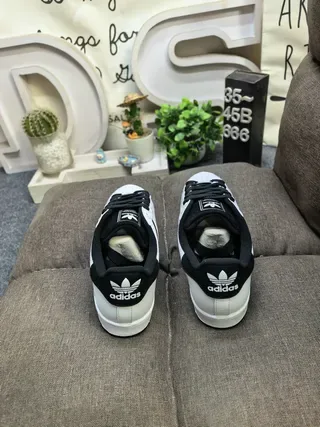 Adidas Superstar White and Black Lifestyle Sneakers 8