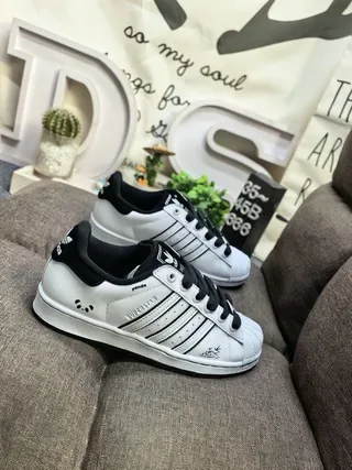 Adidas Superstar White and Black Lifestyle Sneakers 9