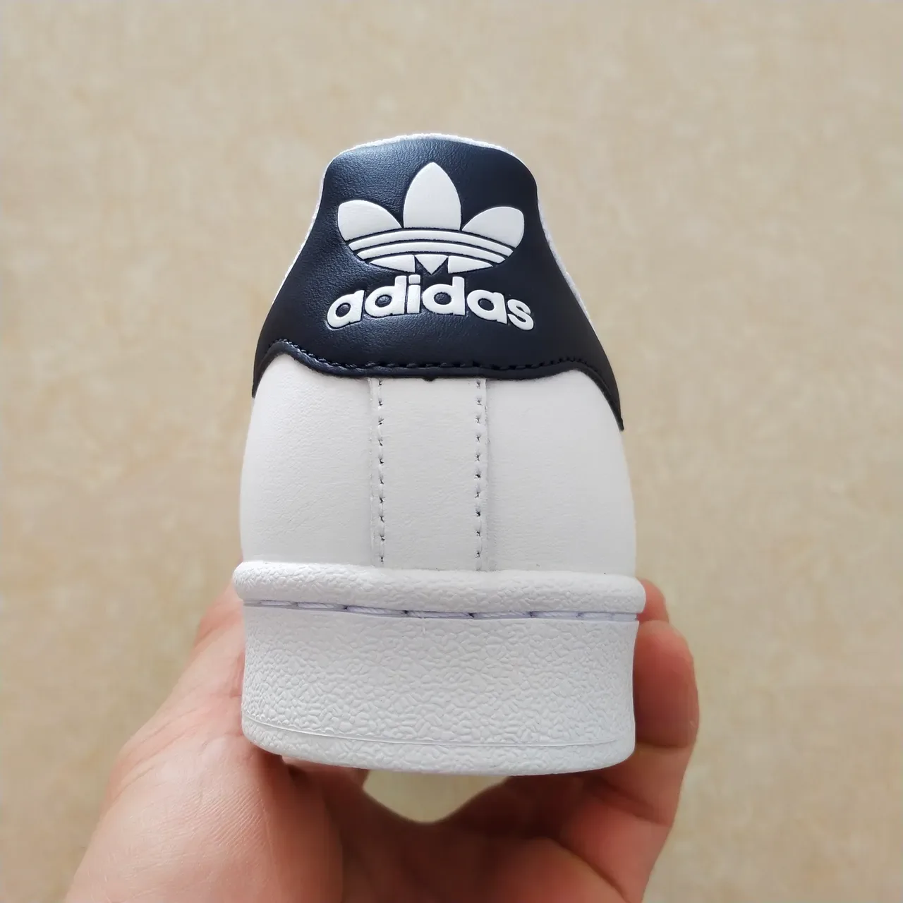Adidas Superstar White and Navy Lifestyle Sneakers 22