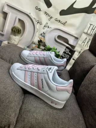 Adidas Superstar White and Silver Metallic Lifestyle Sneakers 7