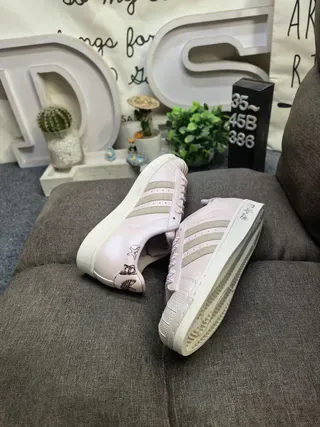 Adidas Superstar White and Silver Metallic Lifestyle Sneakers 16