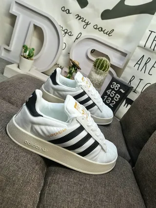 Adidas Superstar White Black Gold Lifestyle Sneakers 9