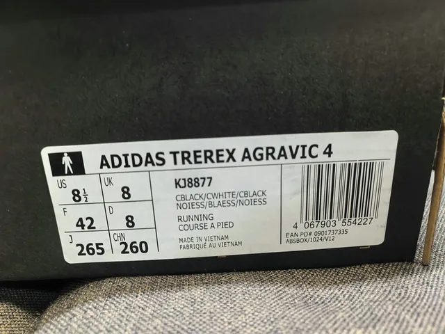 Adidas TERREX White and Black Running Shoes 22