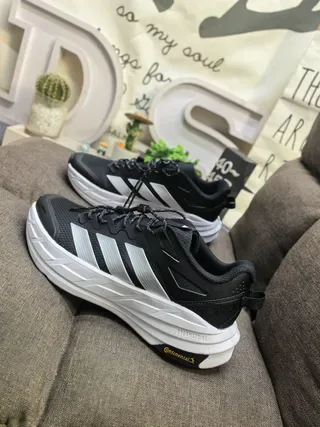 Adidas White Black Chunky Midsole Mesh And Synthetic Overlay Upper Lifestyle Sneakers 7