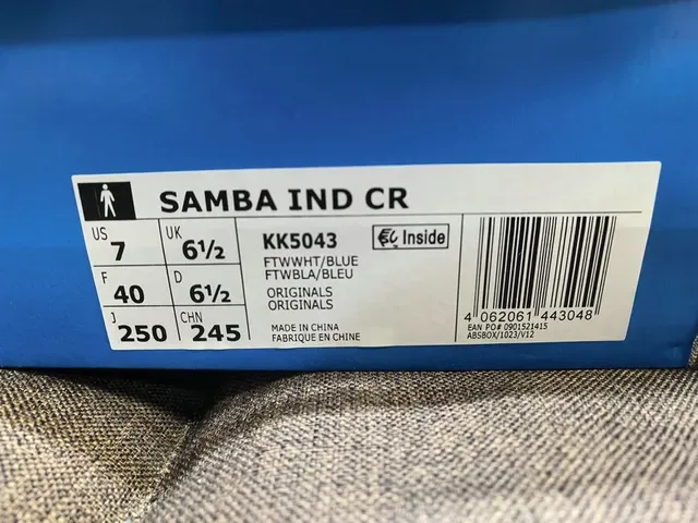 Adidas White Blue Leather Upper Three-Stripe Side Panel Lifestyle Sneakers 2