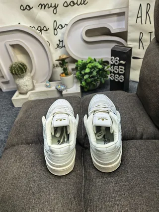 Adidas White Blue Low-Top Cupsole Lifestyle Sneakers 8