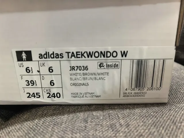 Adidas Sapatos de futebol indoor branco e marrom sem cadarços alça Velcro ponta acolchoada 2