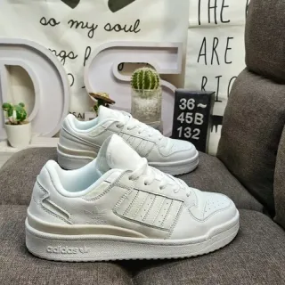 Adidas White Low-Top Lifestyle Sneakers