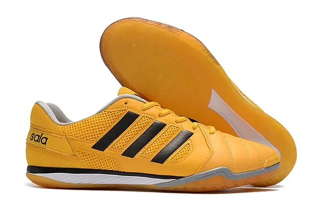 Adidas White Orange Low-Top Perforated Mesh Upper Sneakers 3