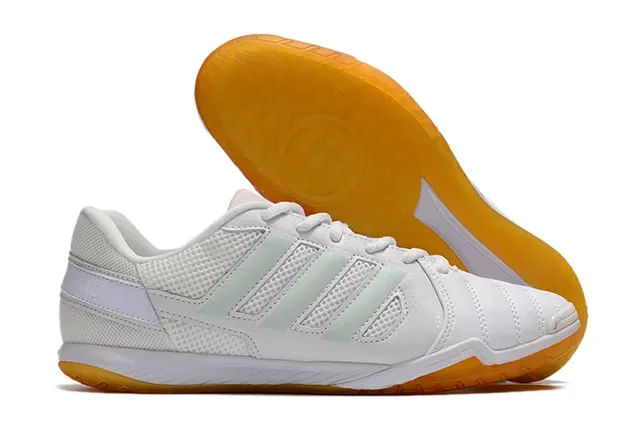 Adidas White Orange Low-Top Perforated Mesh Upper Sneakers 11