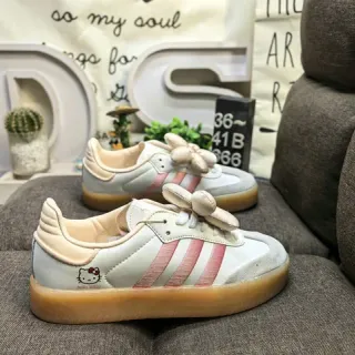 Adidas White Pink Low-Top Gum Sole Lifestyle Sneakers