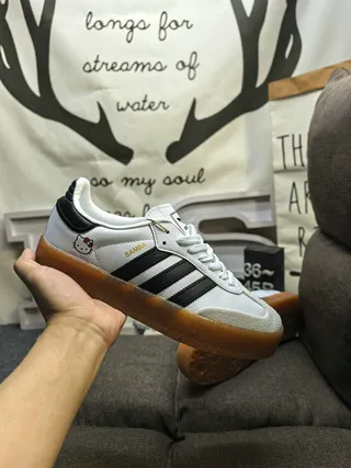 Adidas White Pink Low-Top Gum Sole Lifestyle Sneakers 5
