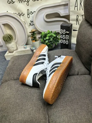 Adidas White Pink Low-Top Gum Sole Lifestyle Sneakers 6