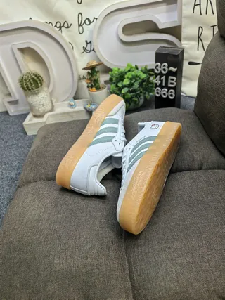 Adidas White Pink Low-Top Gum Sole Lifestyle Sneakers 16
