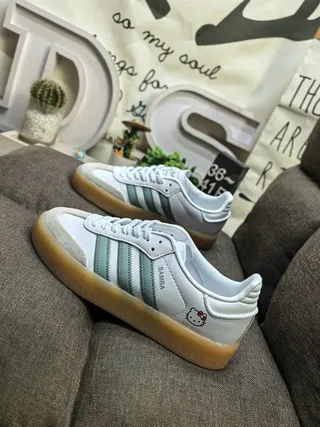 Adidas White Pink Low-Top Gum Sole Lifestyle Sneakers 17
