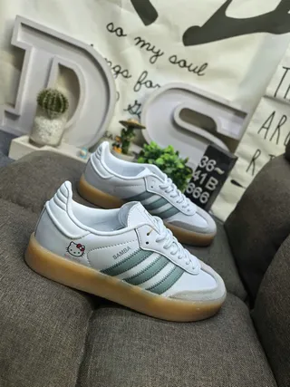Adidas White Pink Low-Top Gum Sole Lifestyle Sneakers 19