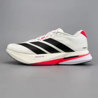 Adidas Chaussures Running Blancs Rouges Upper Malla Engineered Three Stripe Side Branding