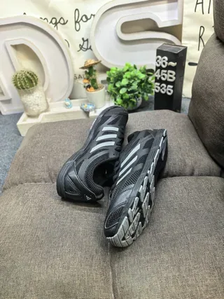 Adidas White Silver Mesh-and-Synthetic Overlay Three-Stripe Side Branding Lifestyle Sneakers 16