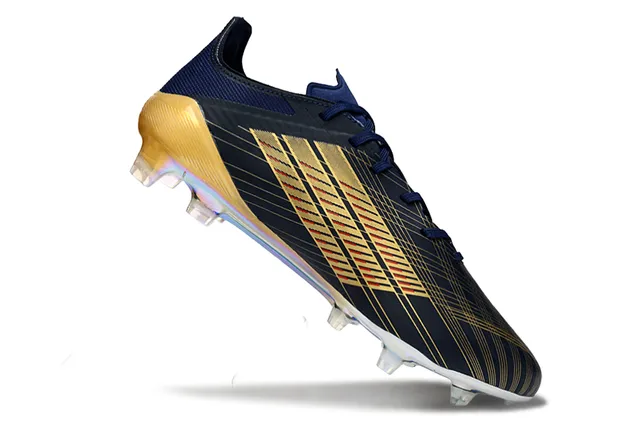 Adidas X Navy Gold Low-Cut Lace-Up Iridescent Overlays Firm-Ground Soccer Shoes 2