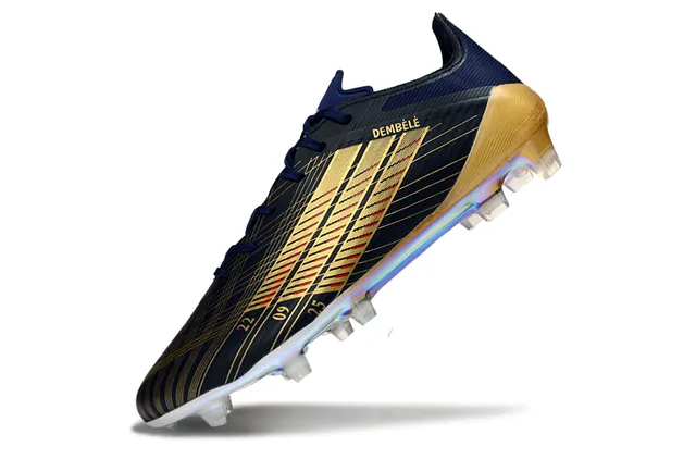 Adidas X Navy Gold Low-Cut Lace-Up Iridescent Overlays Firm-Ground Soccer Shoes 3