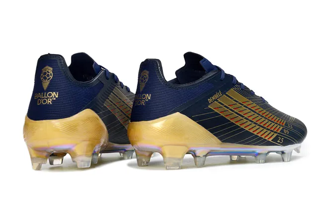 Adidas X Navy Gold Low-Cut Lace-Up Iridescent Overlays Firm-Ground Soccer Shoes 5