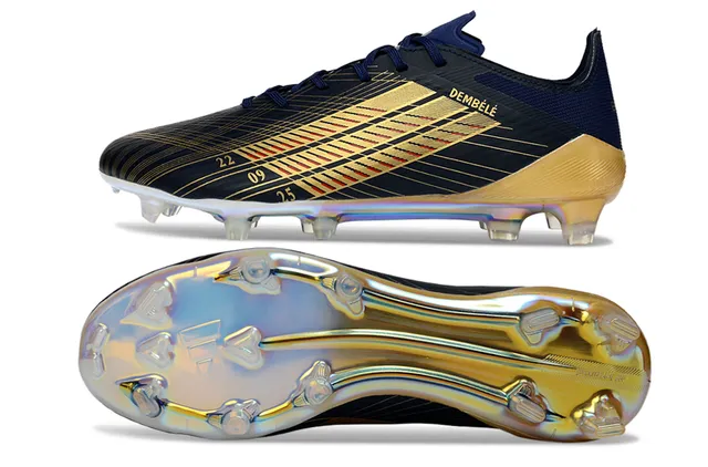 Adidas X Navy Gold Low-Cut Lace-Up Iridescent Overlays Firm-Ground Soccer Shoes 6