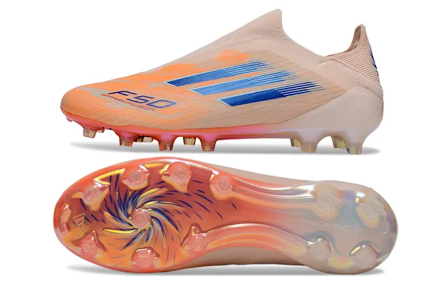 Adidas X Speedflow Beige Orange Blue Firm-Ground Soccer Shoes 6