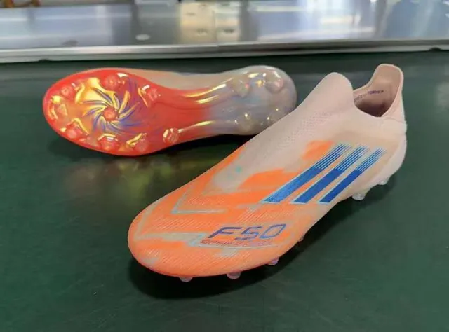 Adidas X Speedflow Beige Orange Blue Firm-Ground Soccer Shoes 9