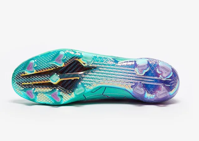 Adidas X Speedflow Laceless টিল পার্পল গ্রেডিয়েন্ট Firm-Ground সকার জুতা 4