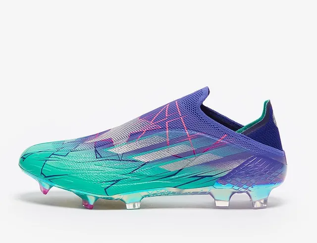 Adidas X Speedflow Laceless টিল পার্পল গ্রেডিয়েন্ট Firm-Ground সকার জুতা 6
