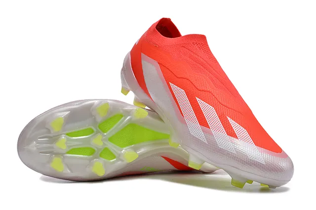 Adidas X Speedflow Orange White Lime Green Firm-Ground Soccer Shoes 2