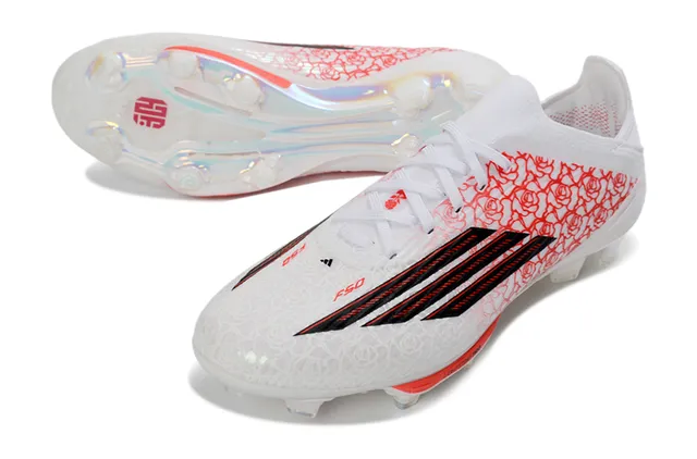 Adidas X Speedflow Rose Pattern White Red Black Firm-Ground Soccer Shoes 5