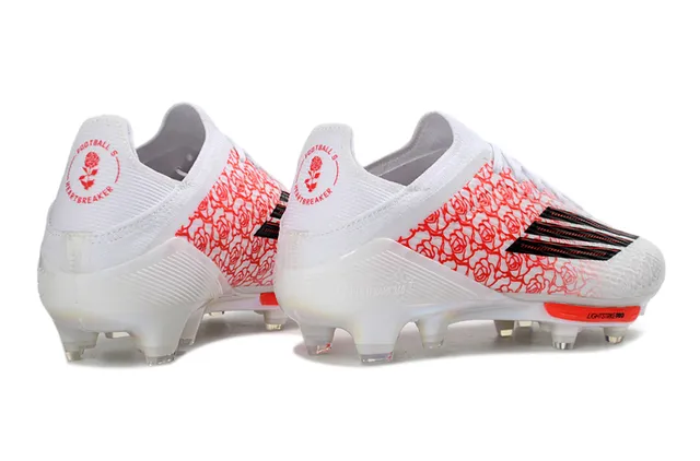 Adidas X Speedflow Rose Pattern White Red Black Firm-Ground Soccer Shoes 6
