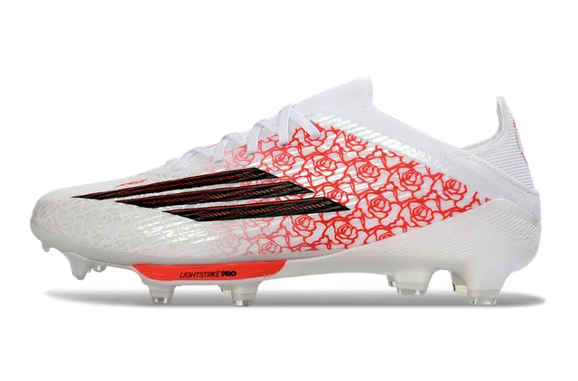 Adidas X Speedflow Rose Pattern White Red Black Firm-Ground Soccer Shoes 8