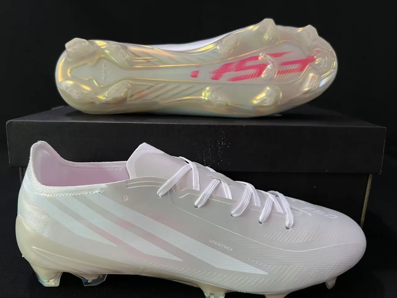 Adidas X Speedflow Translucent White Firm-Ground Soccer Shoes 7
